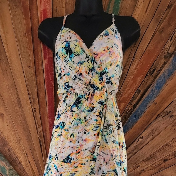 Parker Halle floral Maxi 100% silk Dress/Gown in Monticello Sz XS - Picture 2 of 8